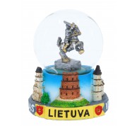 Sniego rutulys Lietuva su Vyčiu ir Lietuvos miestais